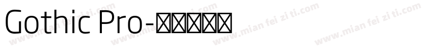 Gothic Pro字体转换